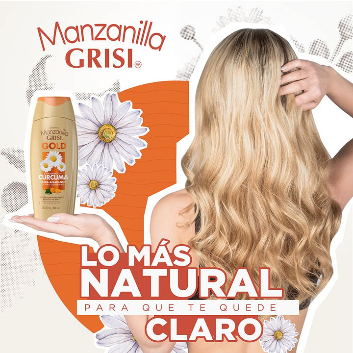 Grisi Manzanilla Gold Shampoo, Chamomile, 13.5 fl oz