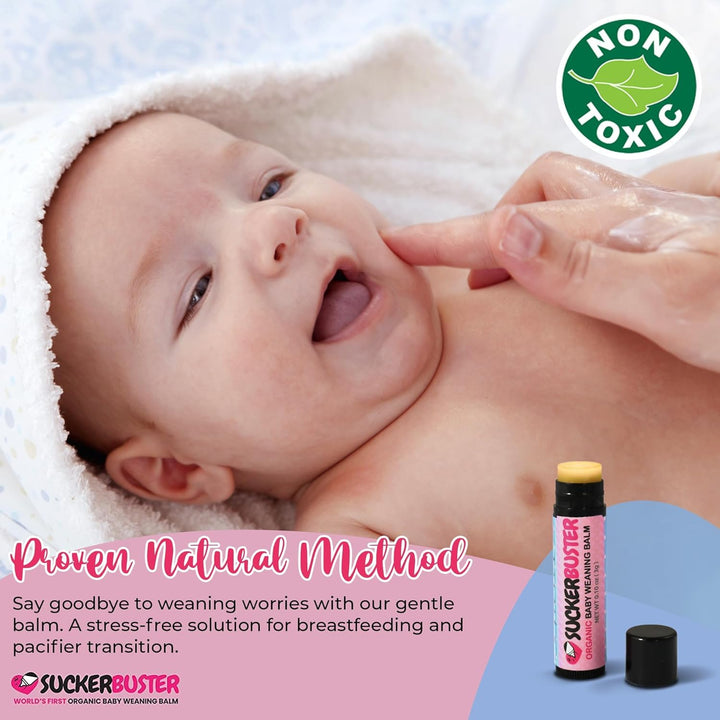 Suckerbuster Baby Breastfeeding Weaning Balm Stick, 10 oz