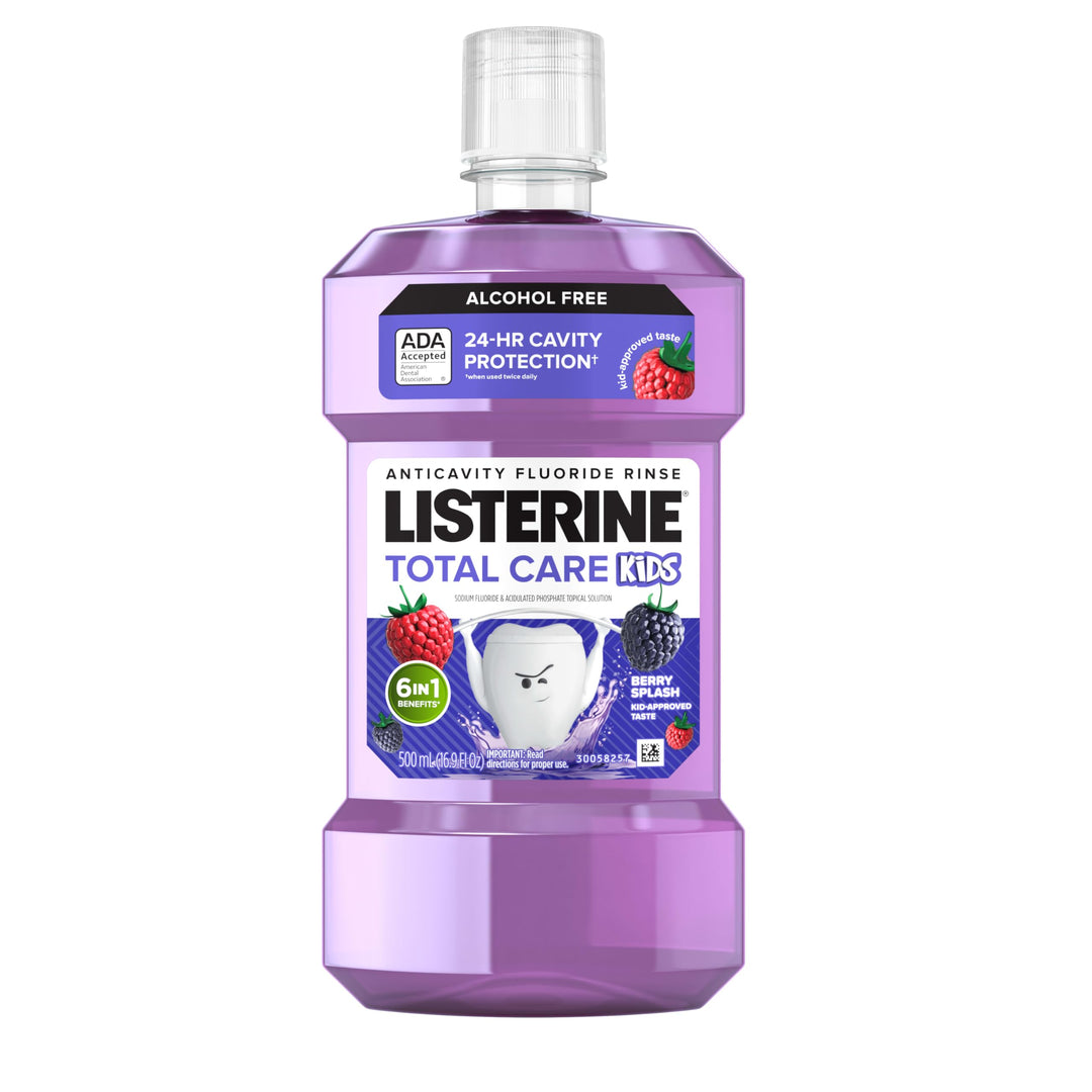 Listerine Total Care Kids Mouthwash, Berry, 16.9 fl oz