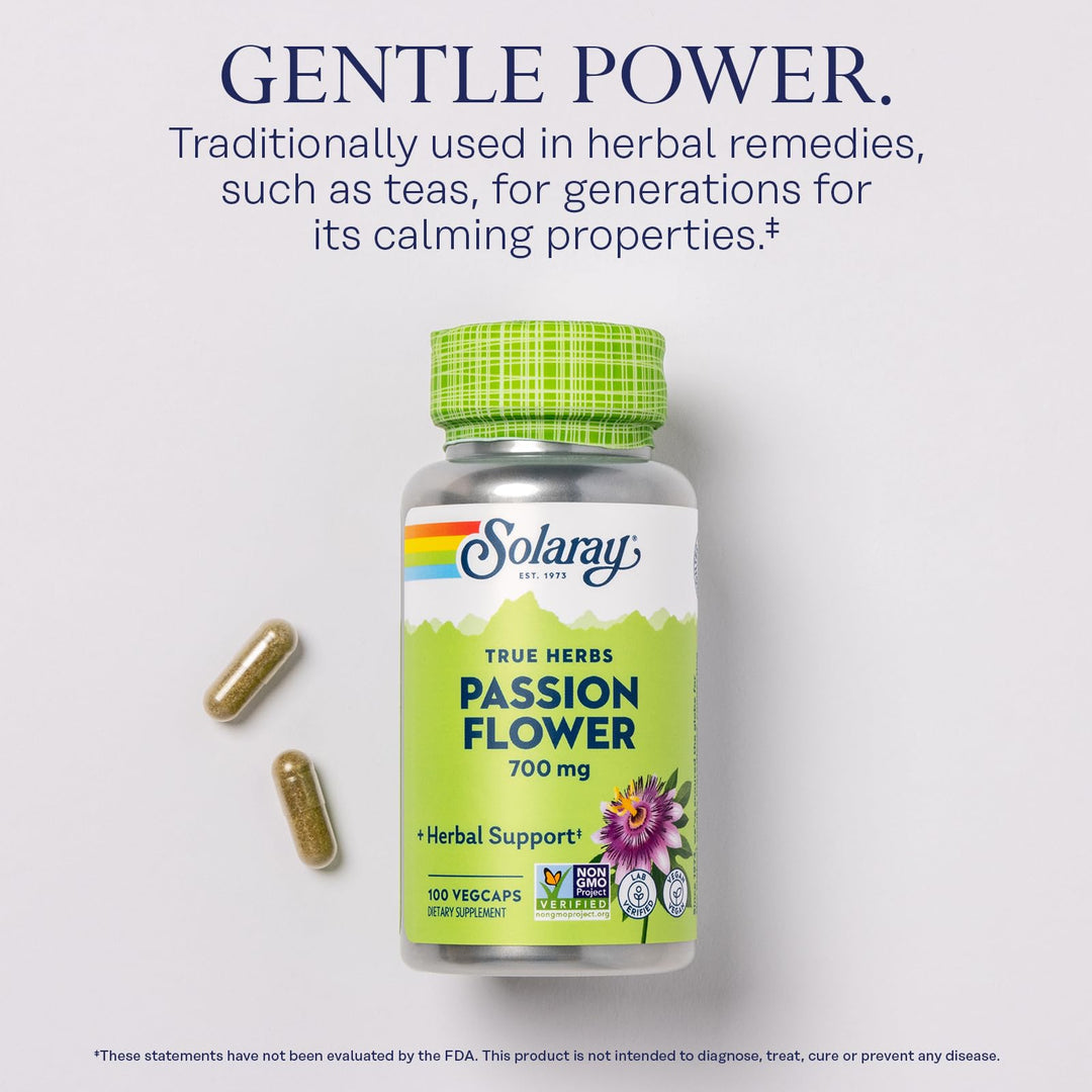 SOLARAY Passion Flower 350mg, 100 Count