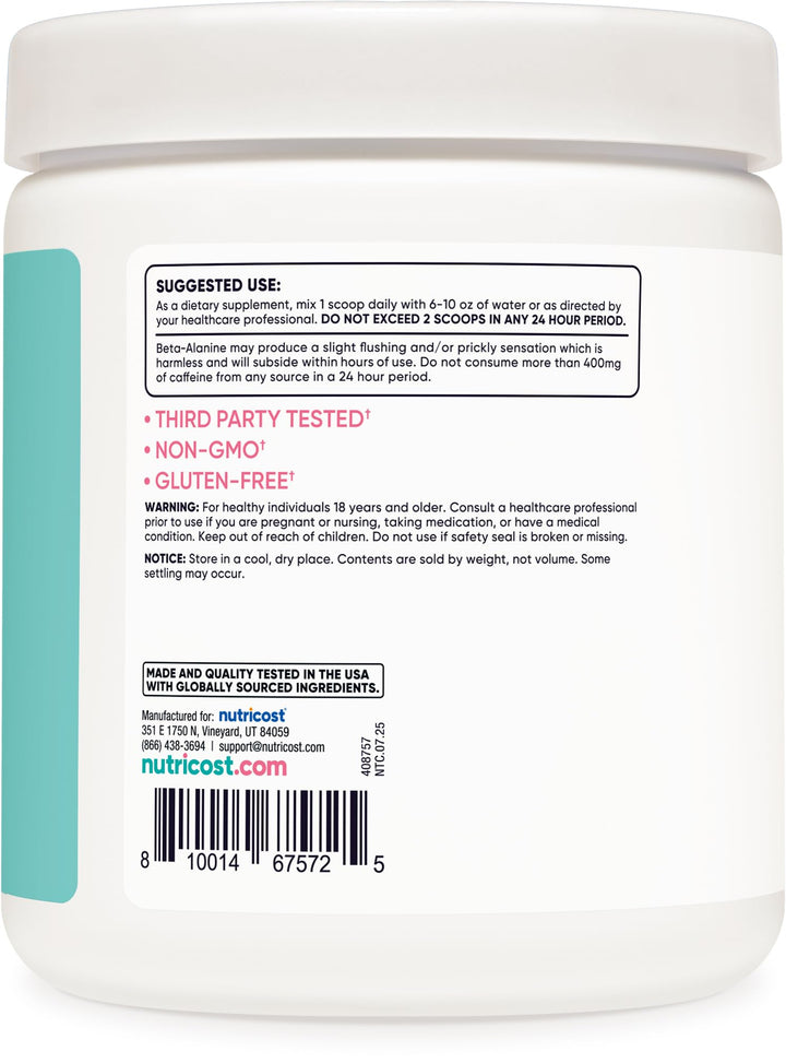 Nutricost Pre-Workout Powder, Peach Mango, 30 Servings