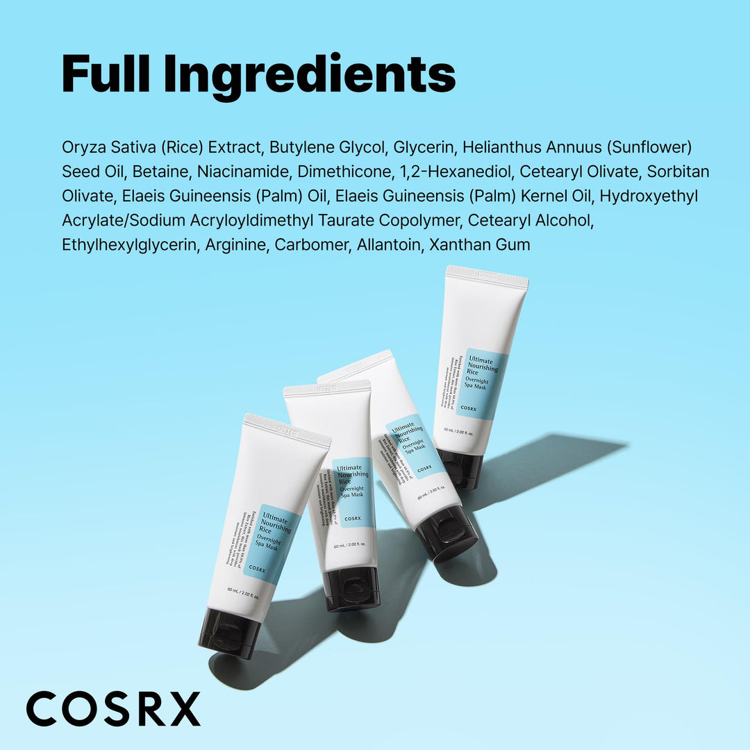 COSRX Ultimate Nourishing Rice Spa Overnight Mask, 50 g