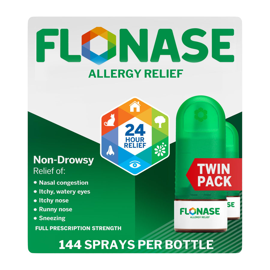 Flonase Allergy Relief Nasal Spray, Pack of 2