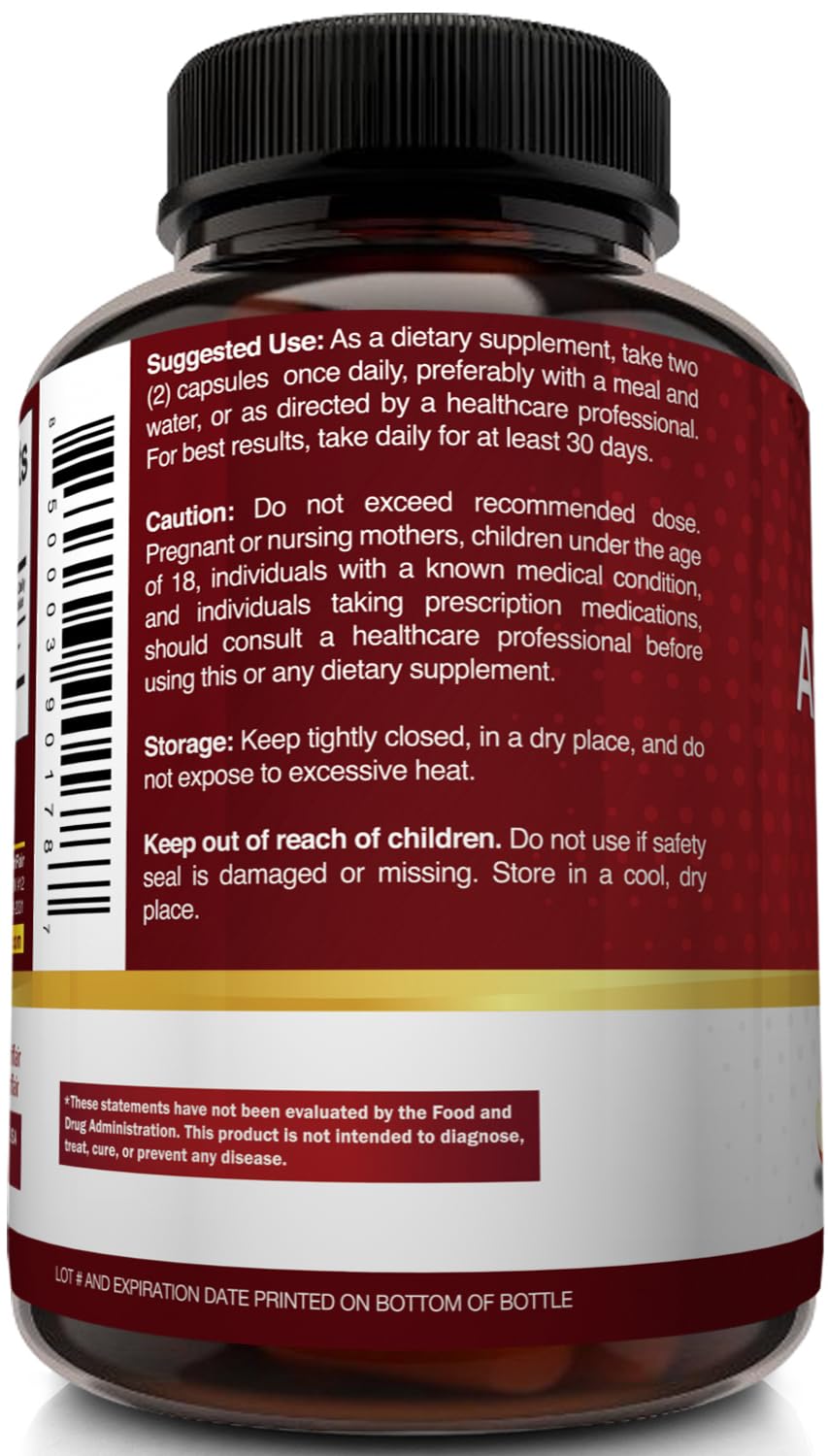 NutriFlair Apple Cider Vinegar Capsules With Mother, 1600 mg, 120 Count