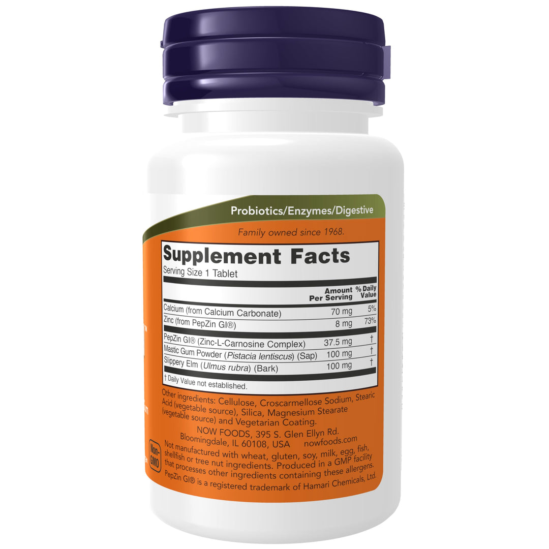 NOW Pepsin GI, 60 Count