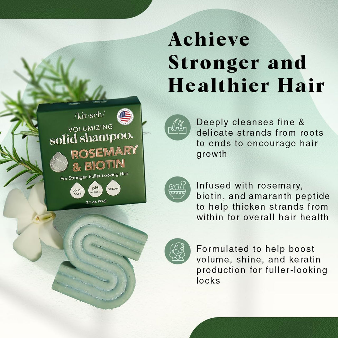 Kitsch Rosemary & Biotin Shampoo Bar, 3.2 oz