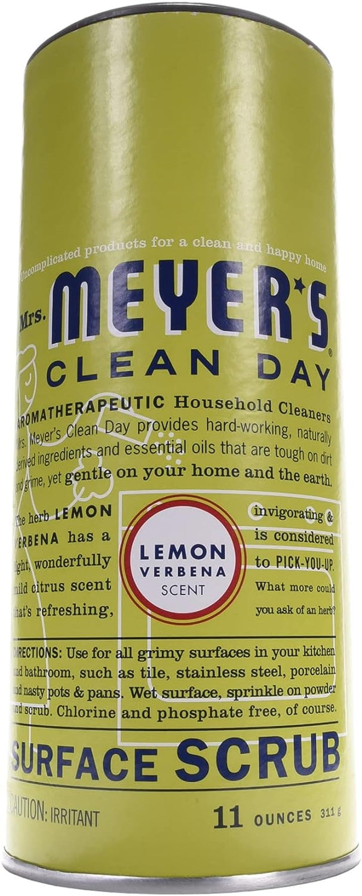 Mrs. MEYER'S Multi-Surface Scrub, Lemon Verbena, 11 oz
