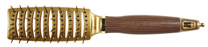 Olivia Garden NanoThermic Styler Vent Hair Brush, 7 Rows