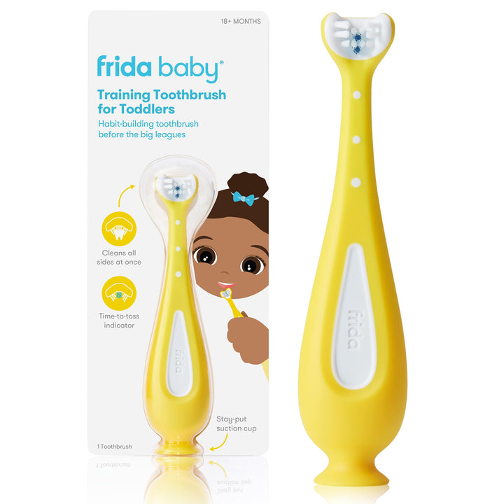 Frida Baby Training Toothbrush, Yellow, 1 Count