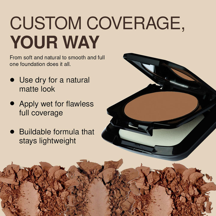 Palladio Dual Wet and Dry Powder Foundation, Natural Clary, 8 g
