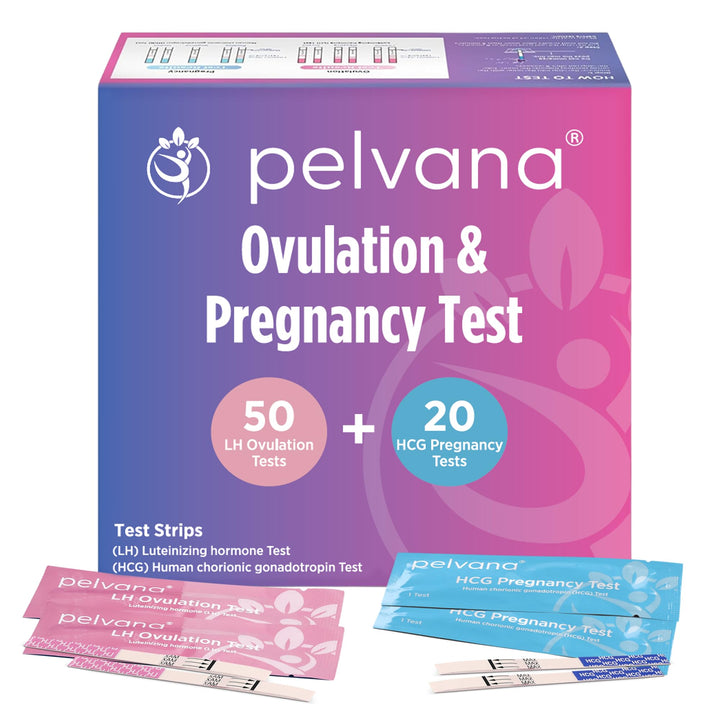 Pelvana Ovulation And Pregnancy Test Strip Combo Kit, 50 Count, 20 Count