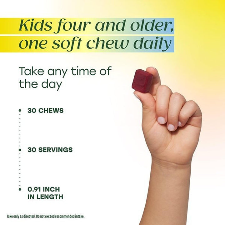 Megafood Kids One Daily Multivitamin Soft Chews, Grape, 30 Count