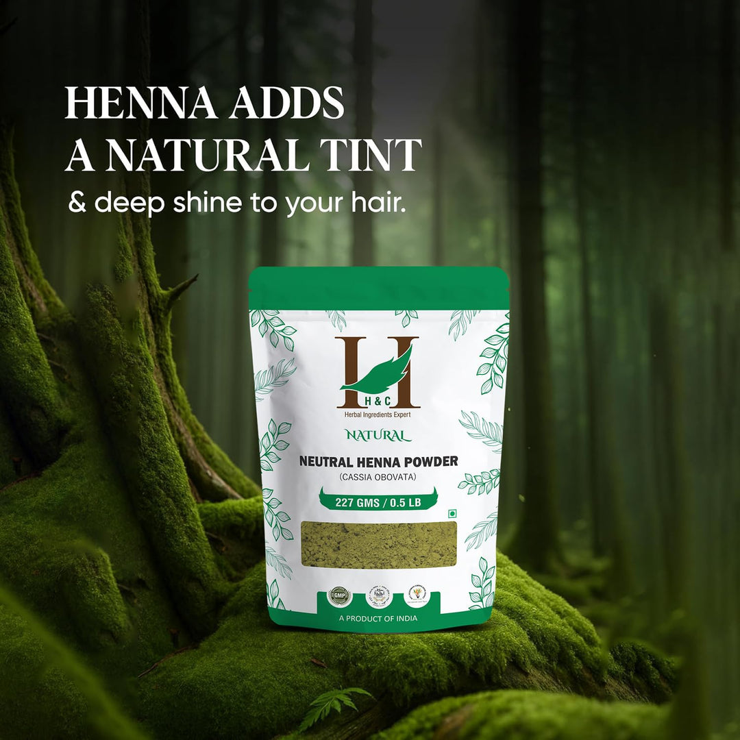 H&C Neutral Henna Powder, 227 g, 8 oz