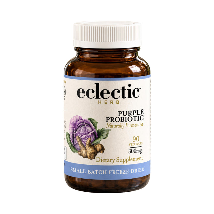 Eclectic Institute Purple Probiotic Capsules, 300 mg, 90 Count