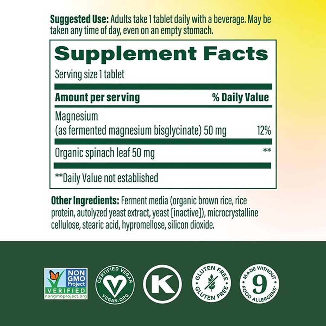 MegaFood Magnesium Glycinate, 60 Count