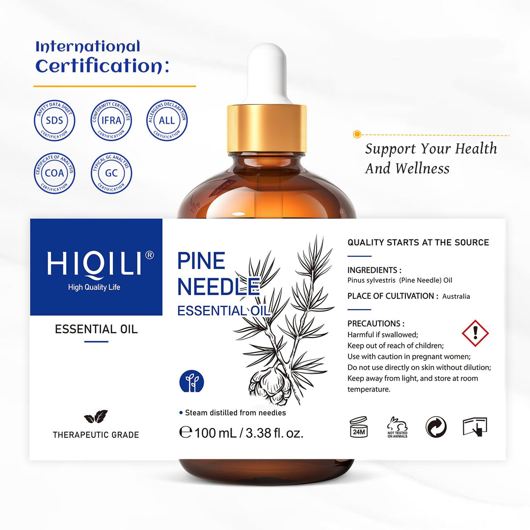 HIQILI Pine Needle Essential Oil, 100 ml