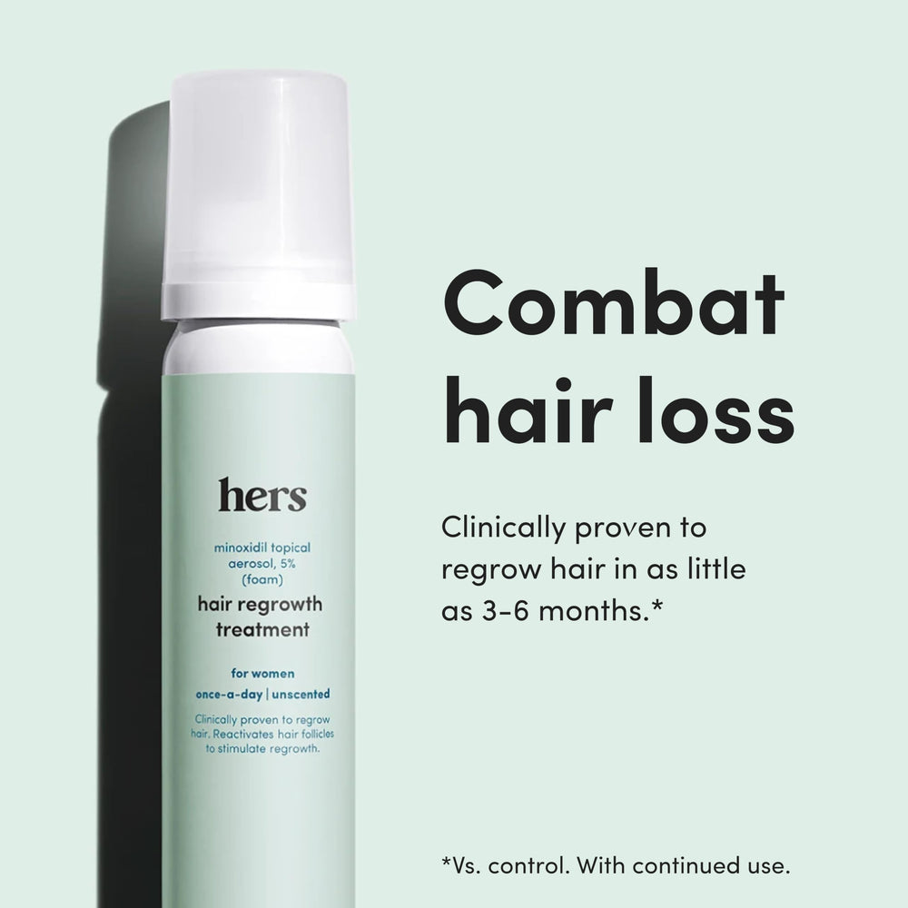 HIMS & HERS Hair Regrowth Treatment, Unscented, 4 Month Supply