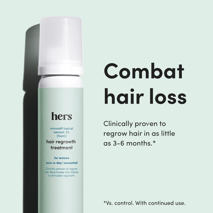 HIMS & HERS Hair Regrowth Treatment, Unscented, 4 Month Supply
