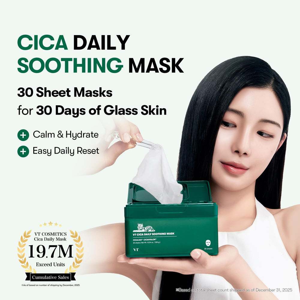 VT COSMETICS Daily Soothing Mask, 30 Count