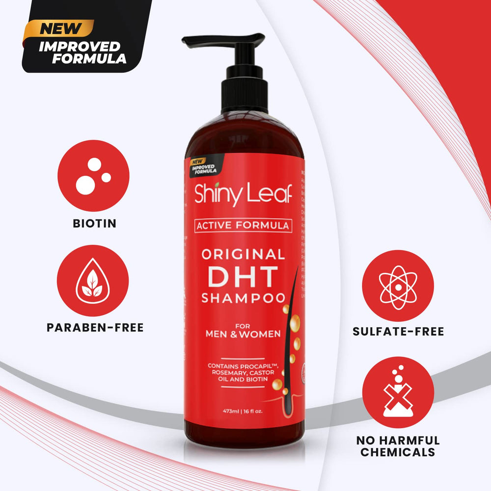 Shiny Leaf DHT Blocking Shampoo, 2 Count