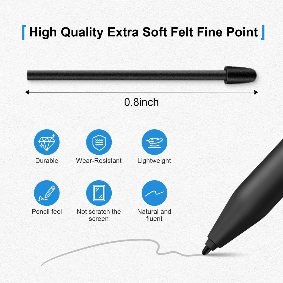 REEYEAR Stylus Pen Tips And Nibs, 10 Count