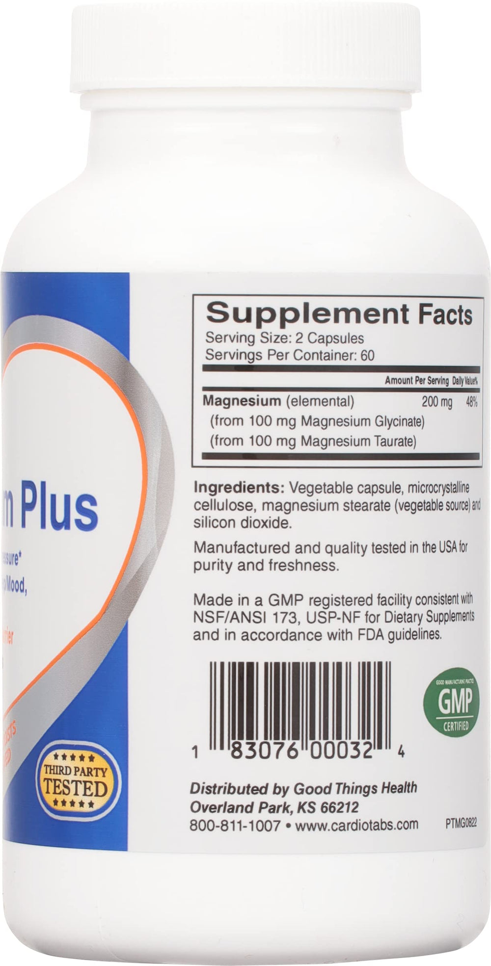 CardioTabs Magnesium Plus, 200 mg