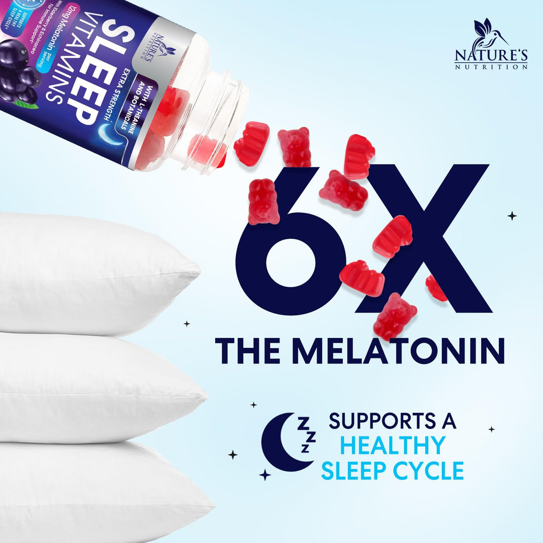Nature's Nutrition Sleep Gummies, 12 mg, 60 Count