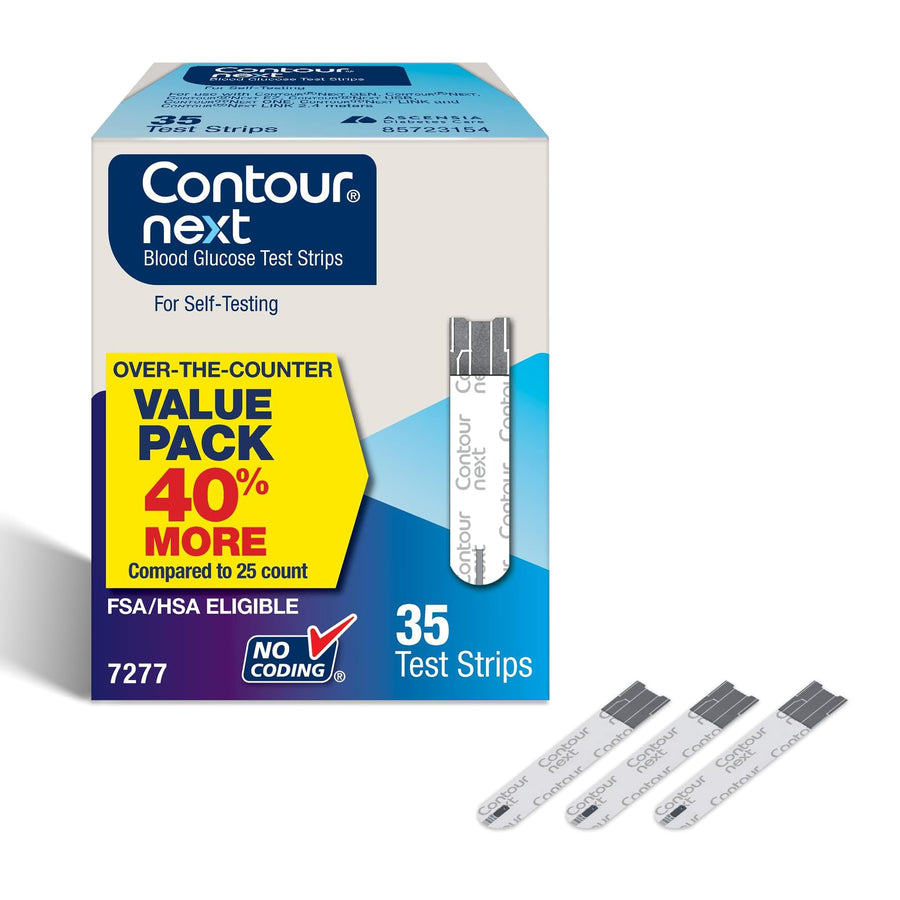 Ascensia Contour Next Blood Glucose Test Strips, 35 Count