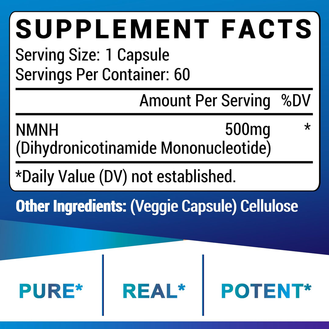 Ucessuyy NMNH Dihydronicotinamide Mononucleotide, 500mg, 60 Count