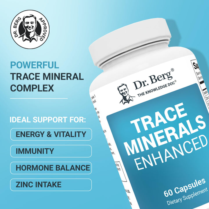 Dr. Berg Nutritionals Trace Minerals Enhanced, 100 mg, 60 Count