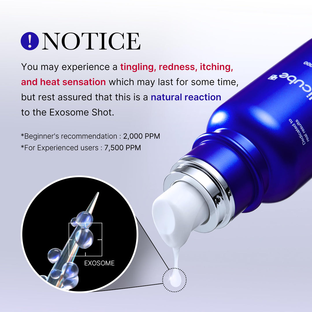 medicube Zero Exosome Shot 7500 PPM Spicule Facial Serum, 1.01 fl oz