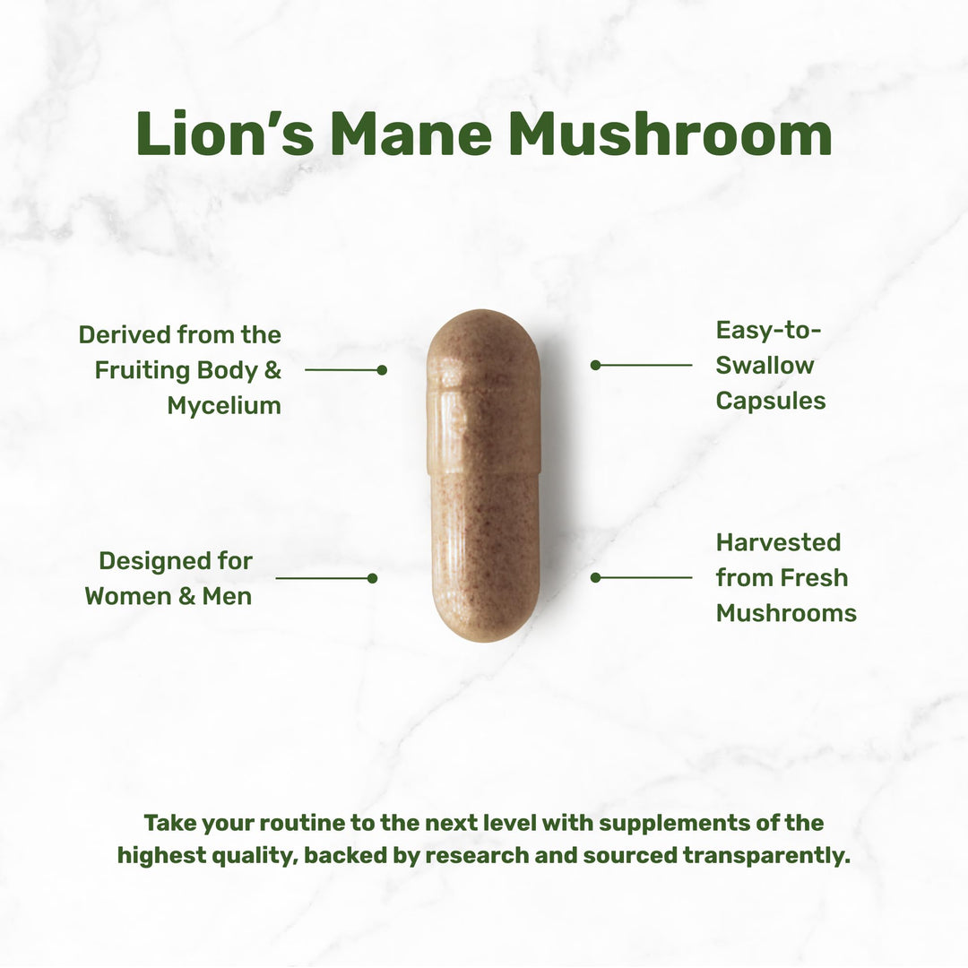 DEAL SUPPLEMENT Lions Mane Mushroom Capsules, 240 Count