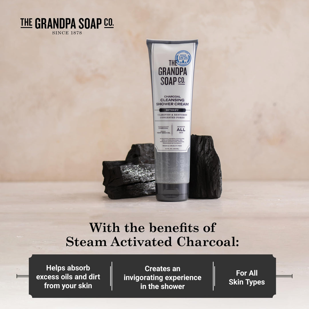 Grandpa's Charcoal Cleansing Shower Cream