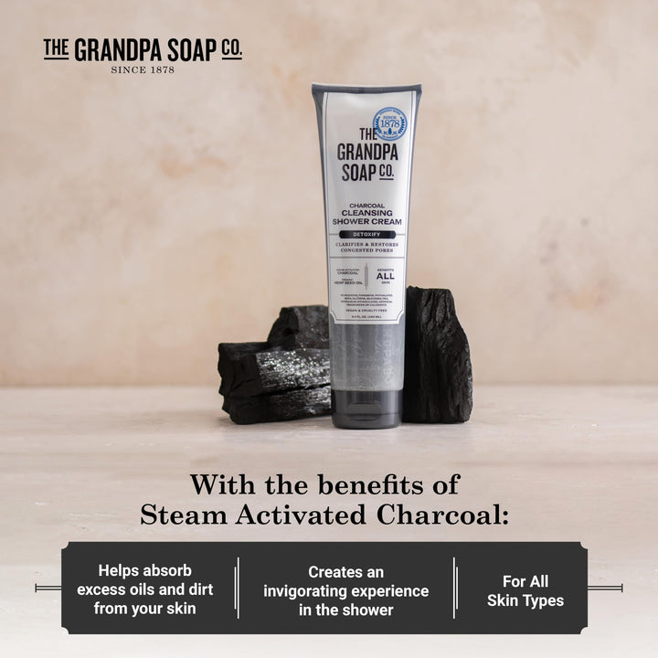 Grandpa's Charcoal Cleansing Shower Cream