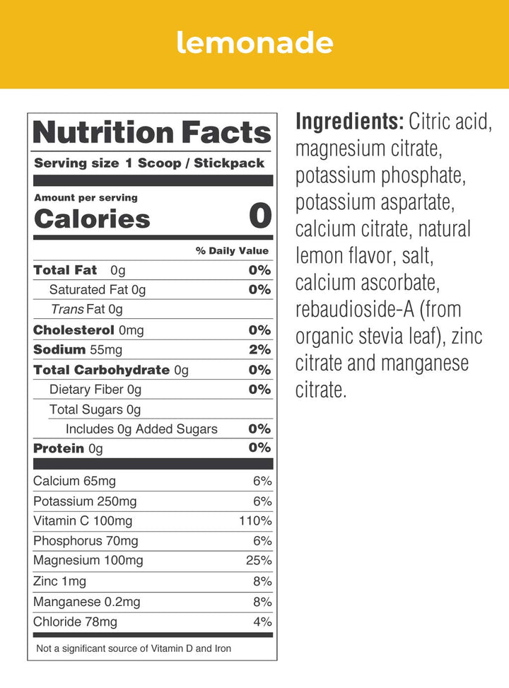 Ultima Replenisher Electrolyte Powder, Lemonade, 20 Count