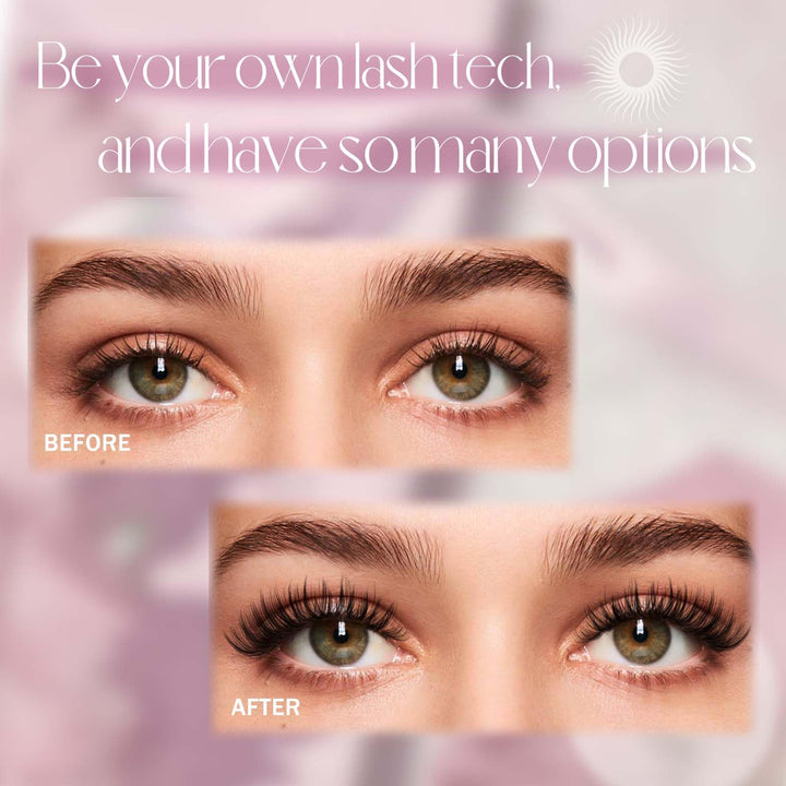 FADLASH DIY Eyelash Extension Kit, D Curl, 240 Count