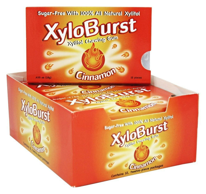 Xyloburst Xylitol Gum, Cinnamon, 12 Count