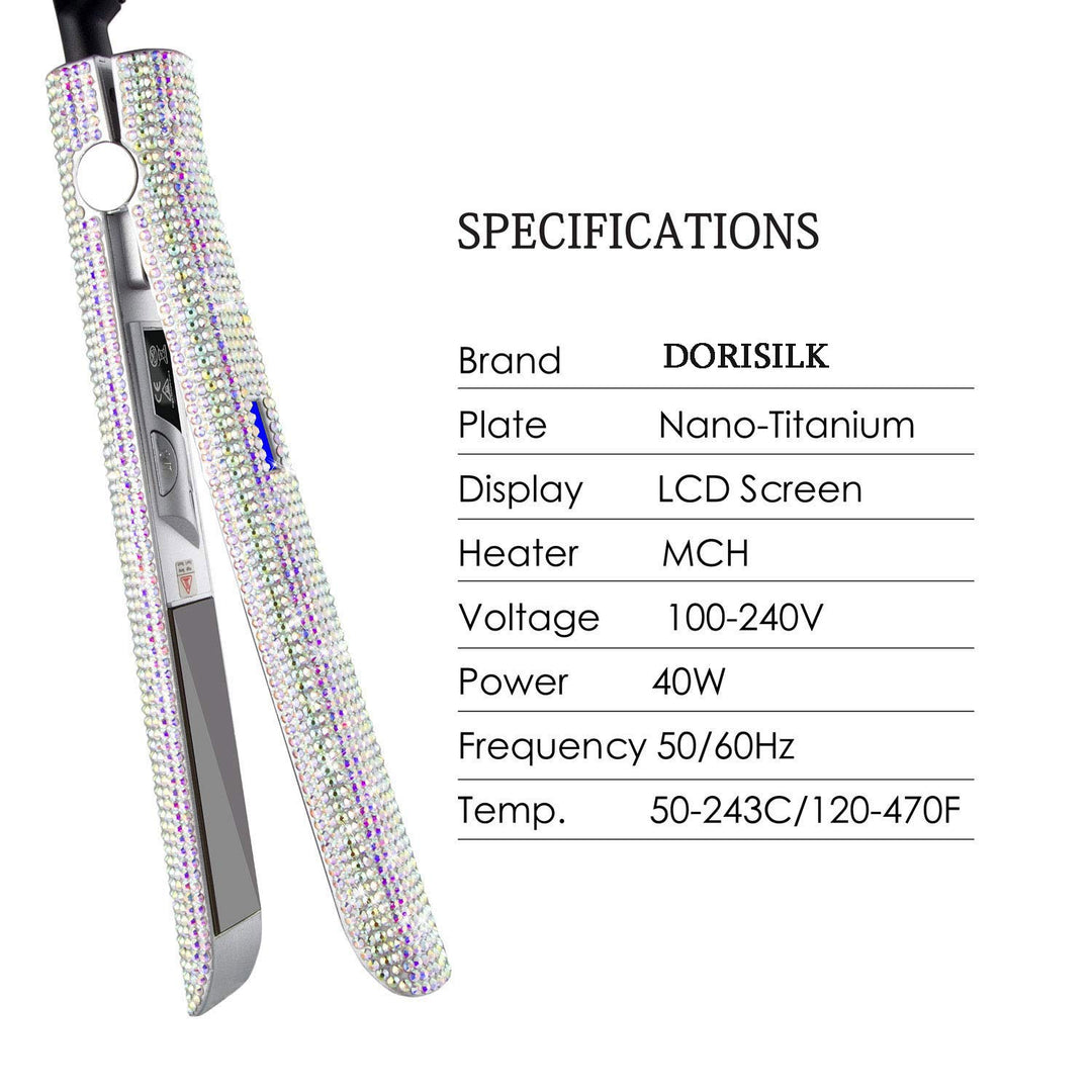 DORISILK Titanium Flat Iron, AB Shine