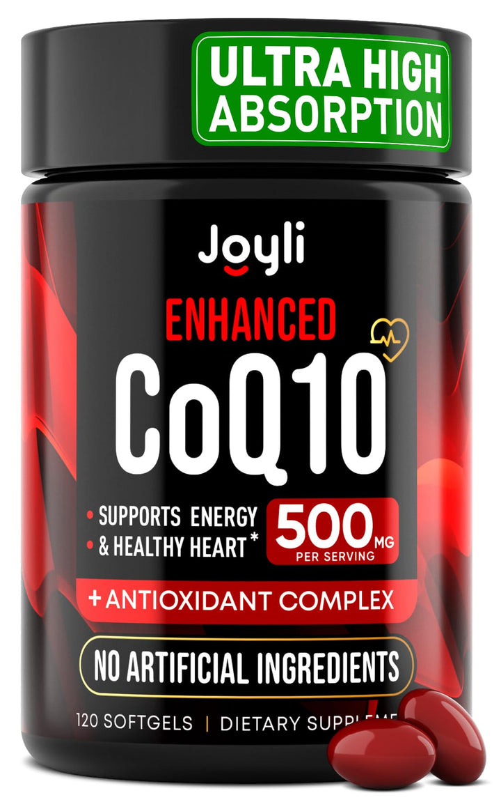 JOYLI Nutrition CoQ10 500 mg Softgels, 120 Count