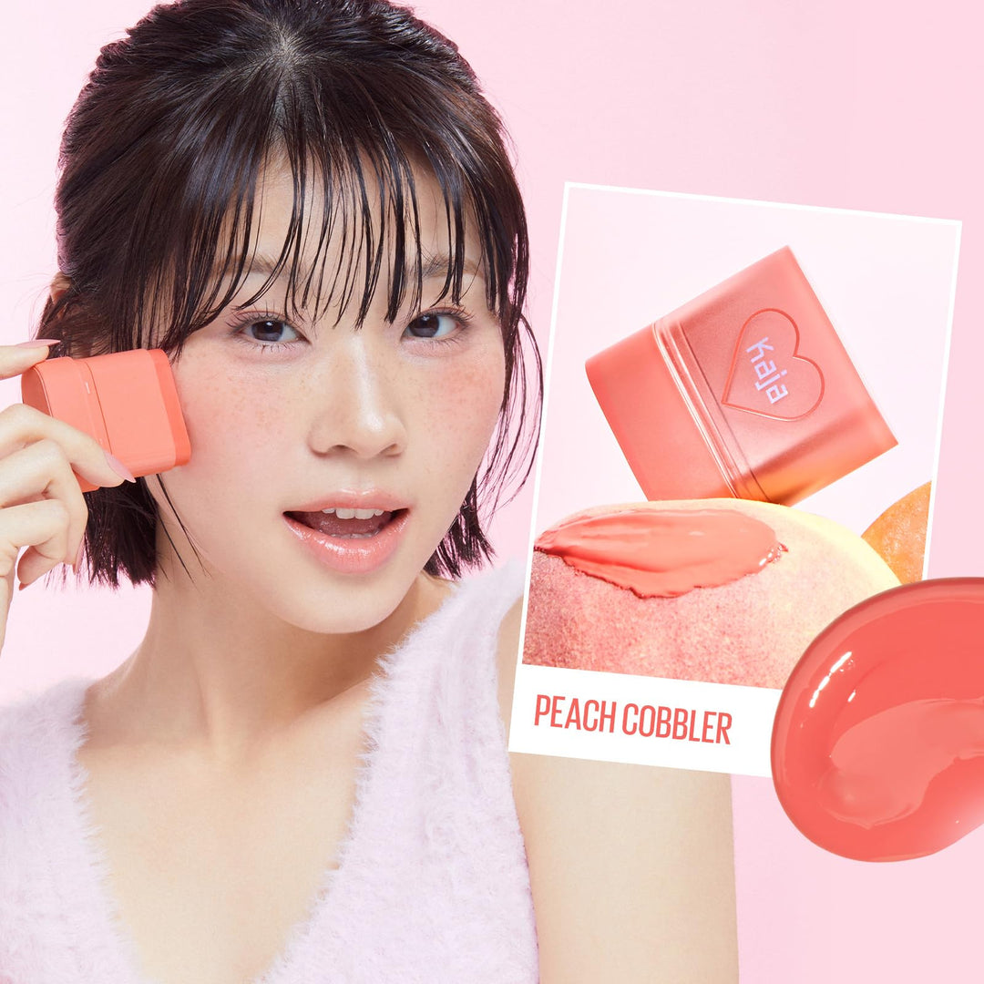 Kaja Dewy Bar Cheeks & Lip, Peach Cobbler