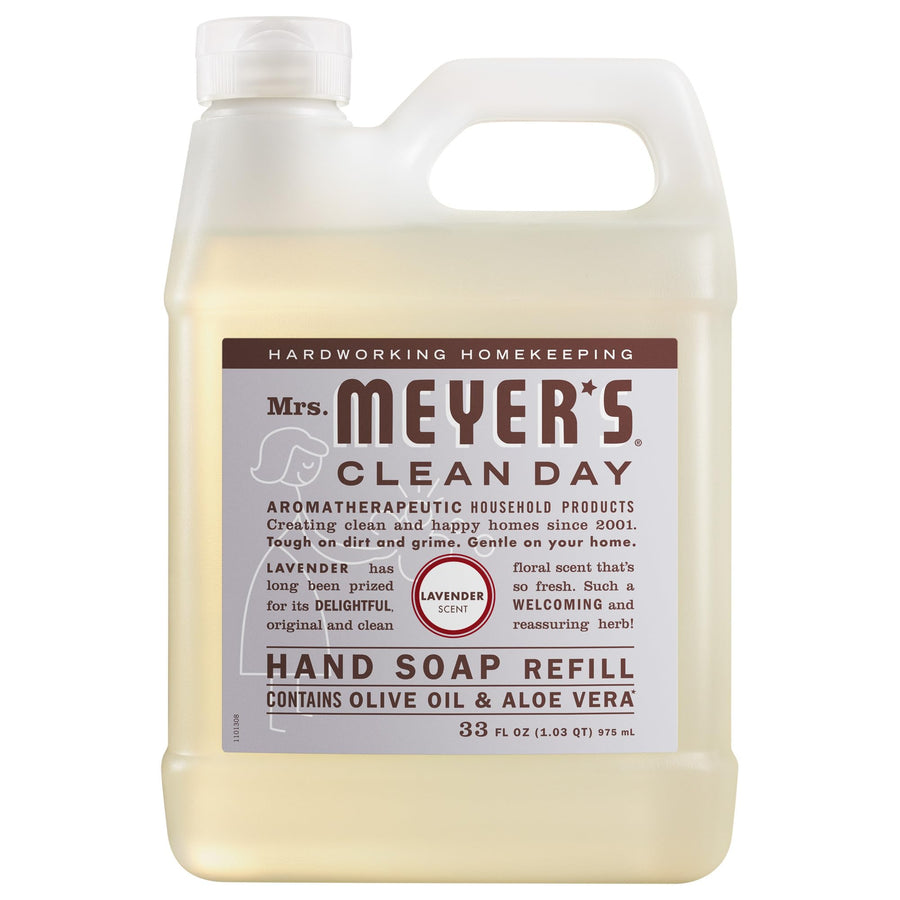 Mrs. MEYER'S Hand Soap Refill, Lavender, 33 fl oz