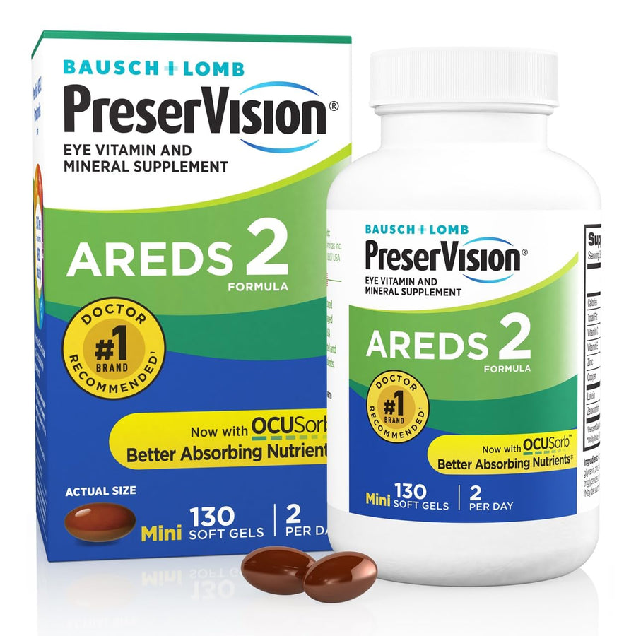 PreserVision AREDS 2 Eye Vitamin & Mineral Supplement, 130 Count