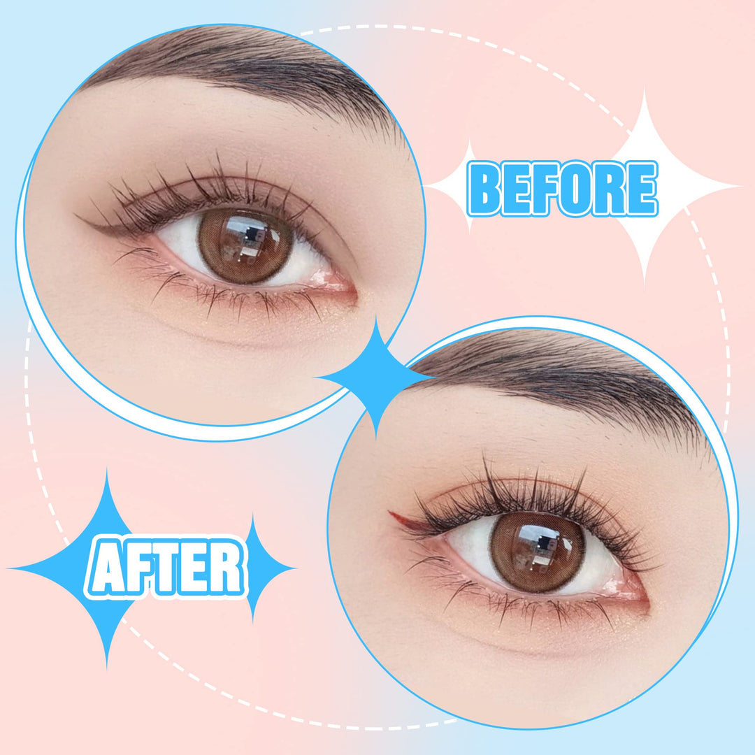 Yawamica Lash Clusters, D Curl, 2 Styles, 80 Count
