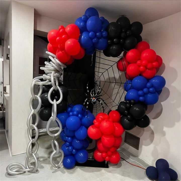 Togvu Balloon Arch Kit, Blue Black Red, 101 Count