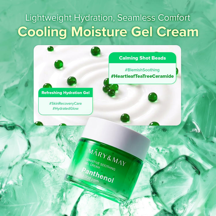 Mary&May Heartleaf Tea Tree Soothing Gel Cream, 3.52 oz