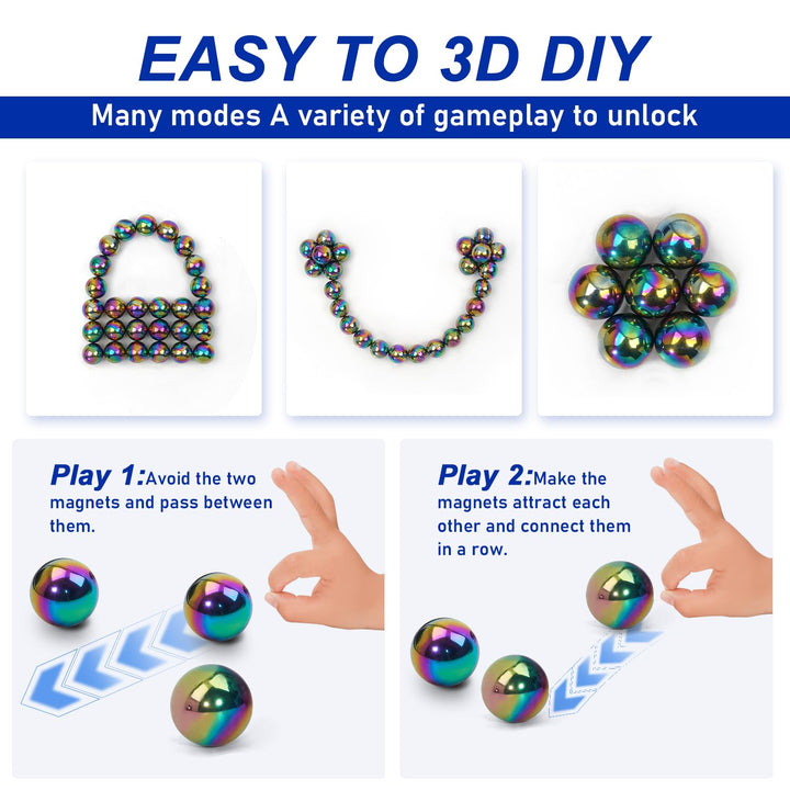 AYXXZJD Magnetic Balls Fidget Toy, Colorful, 32 Count