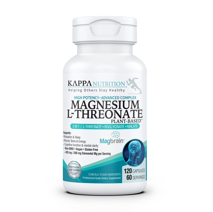 KAPPA NUTRITION Magnesium L-Threonate, 420 mg, 120 Count