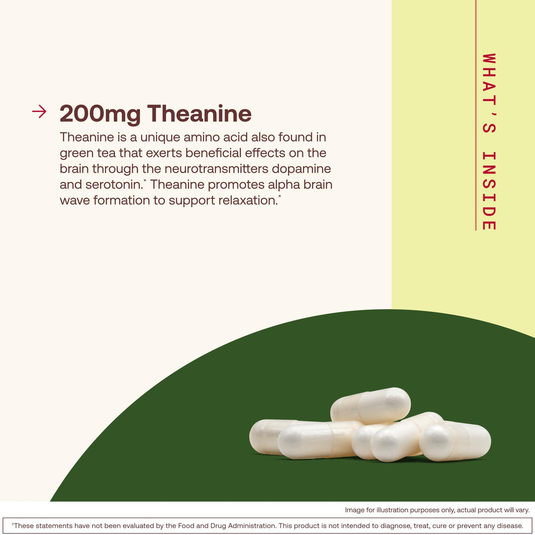 Jarrow Formulas Theanine, 200 mg, 60 Count