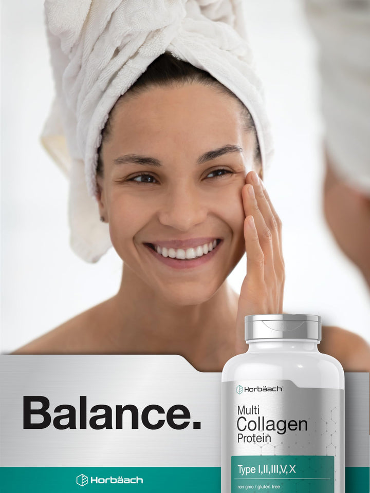 Horbäach Multi Collagen Protein, 2000 mg, 180 Count
