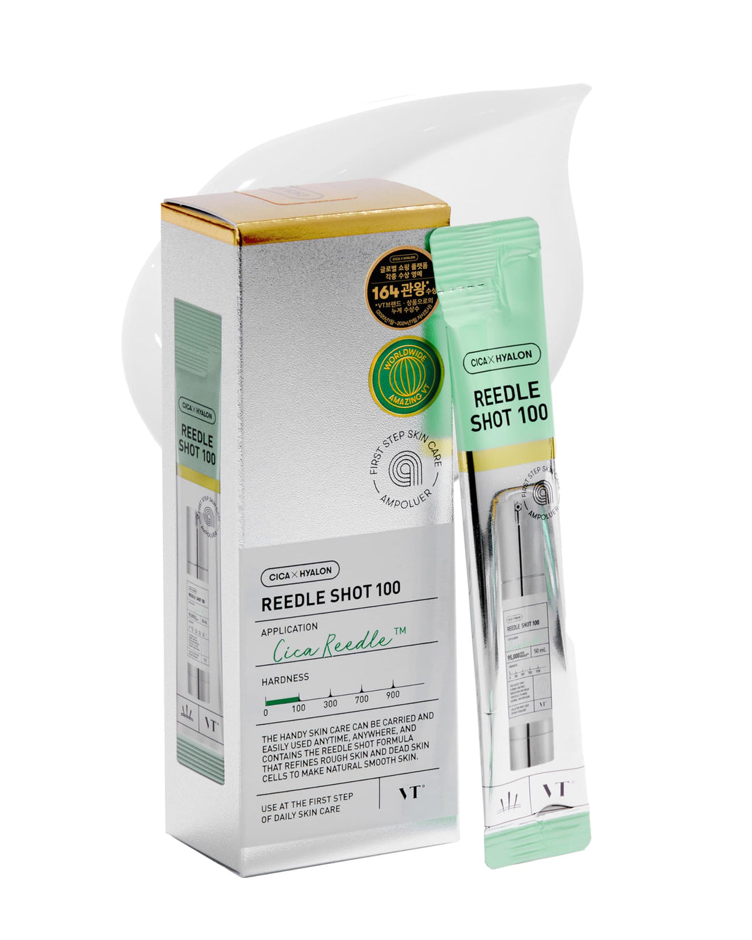 VT COSMETICS Cica Reedle Shot Ampouler, 0.067 fl oz, 7 Count